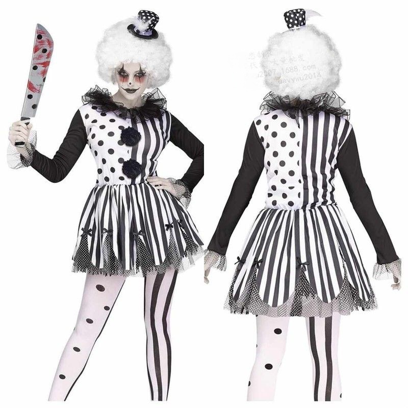 Ethnic Wear In Fashion - New Black And White Clown Dress