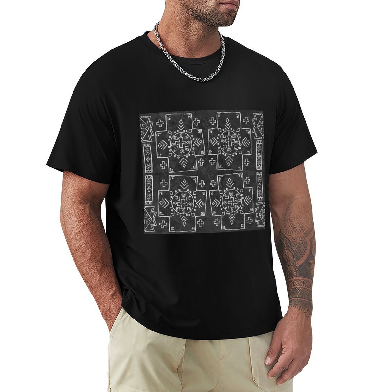 Mali Tribal Mud Cloth, Cross a - огляд і ціна Mudcloth Print Top
