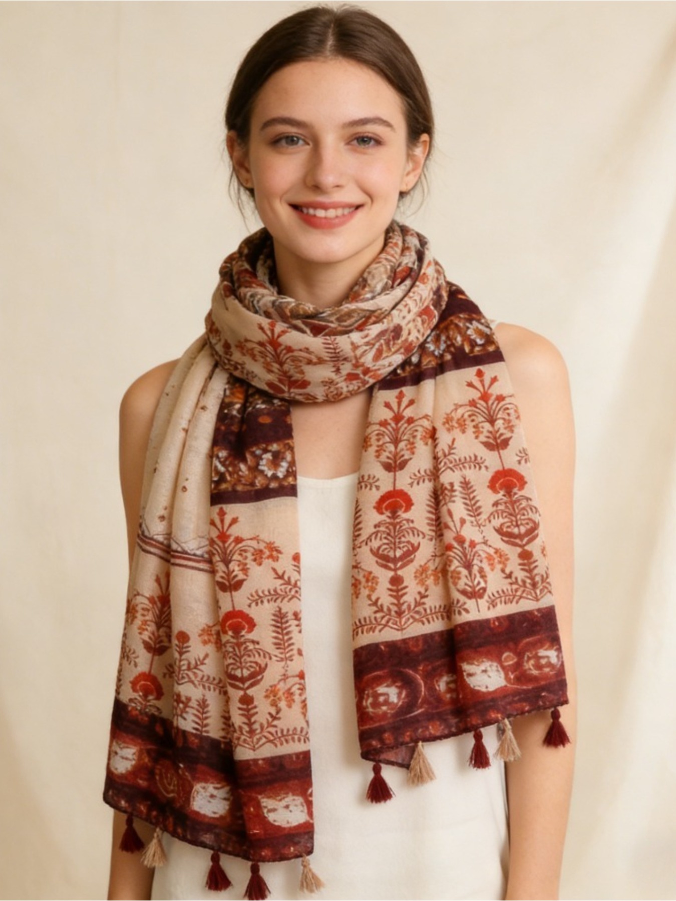 1Pc French retro printing atmo - огляд і ціна Go Ethnic Fashion