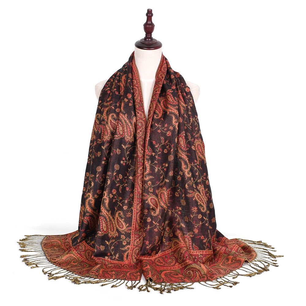 Pashmina Scarf Shawls Paisley  - огляд і ціна Go Ethnic Fashion