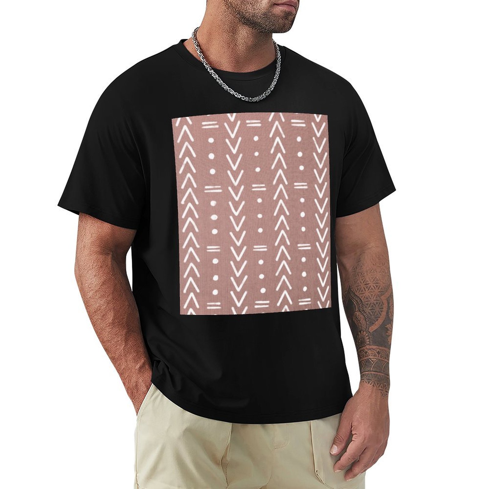 Mudcloth White Geometric Shape - огляд і ціна Mudcloth Print Top