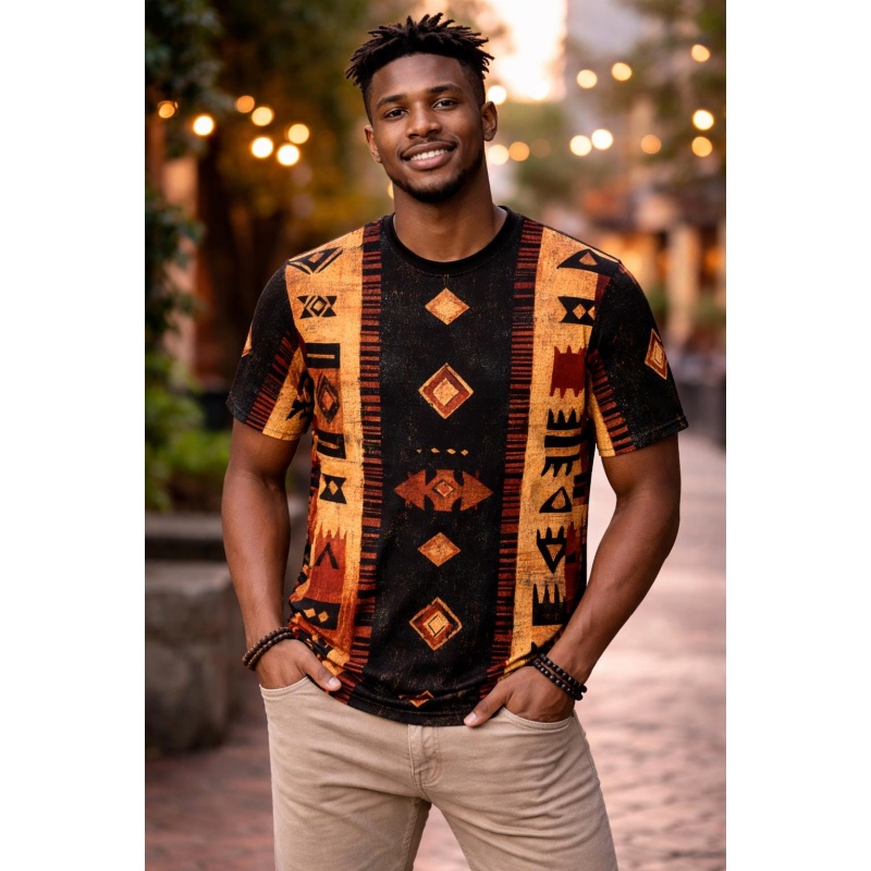 Tribal African Mudcloth Patter - огляд і ціна Mudcloth Print Top