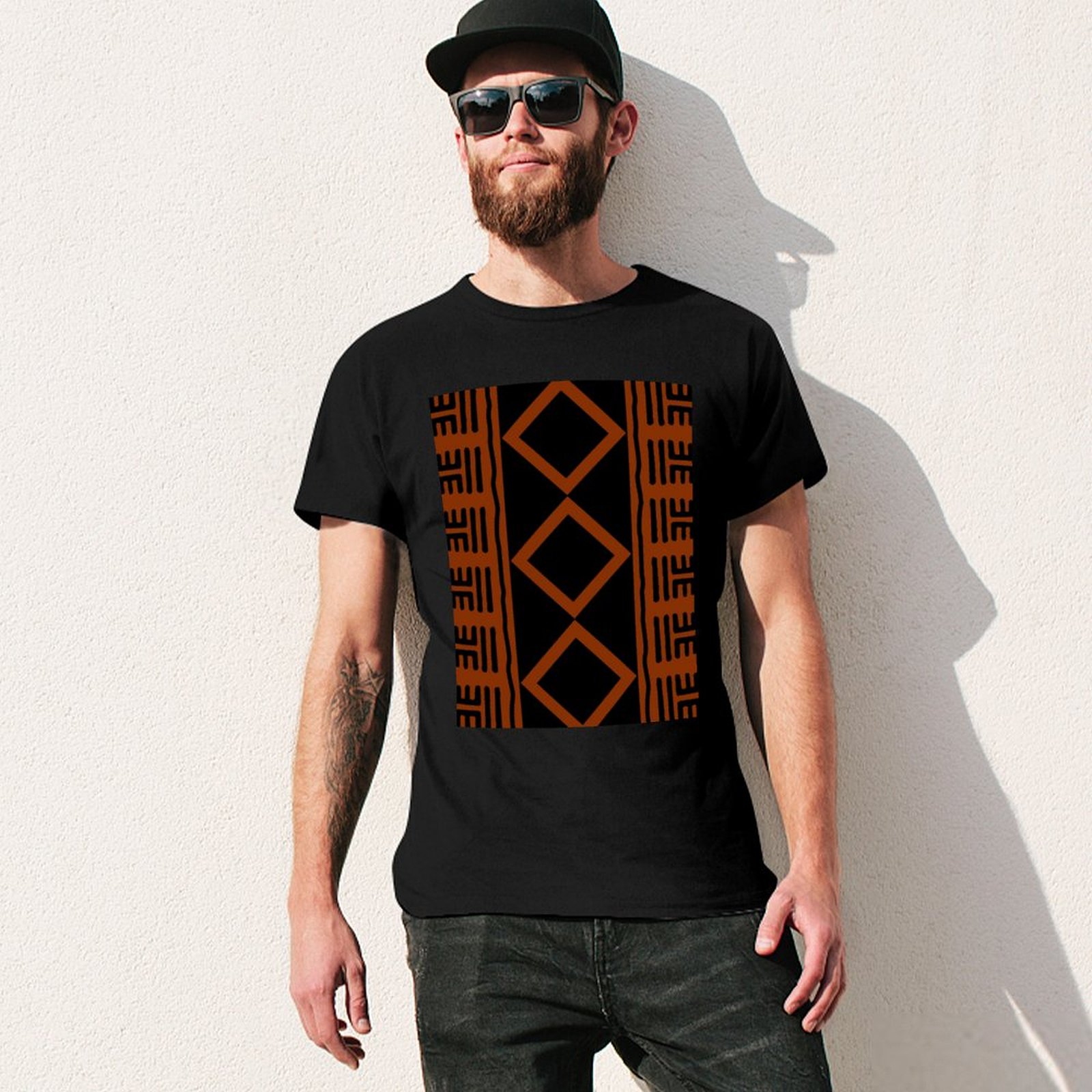Rust Colored African Mudcloth  - огляд і ціна Mudcloth Print Top