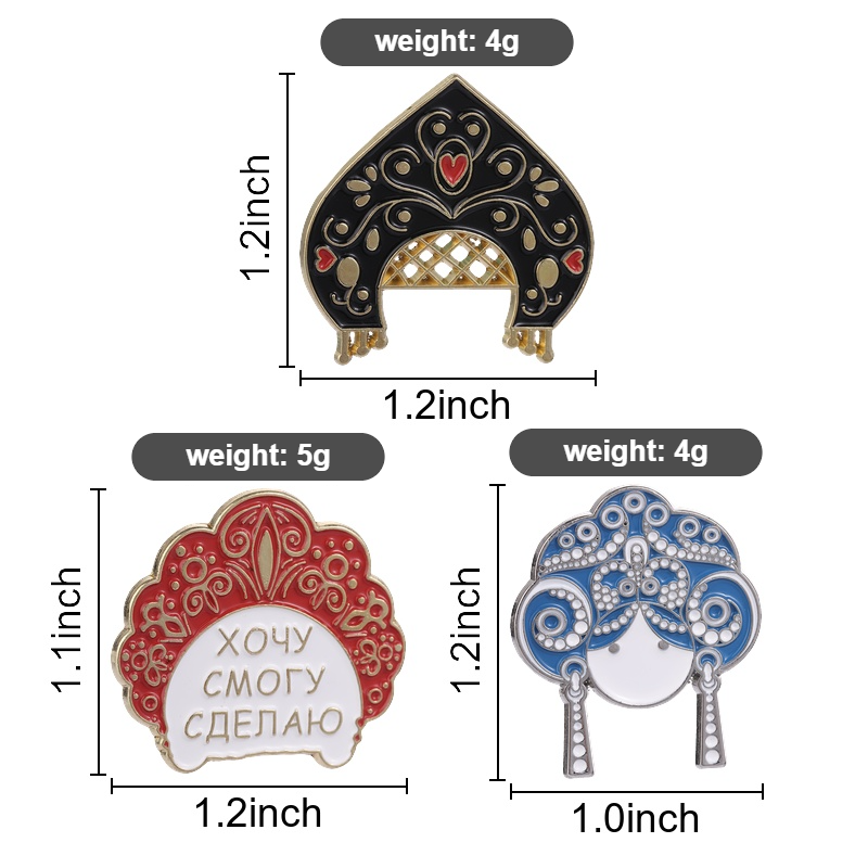 Russian Kokoshnik Enamel Pins  - огляд і ціна Ethnic Fashion Quotes